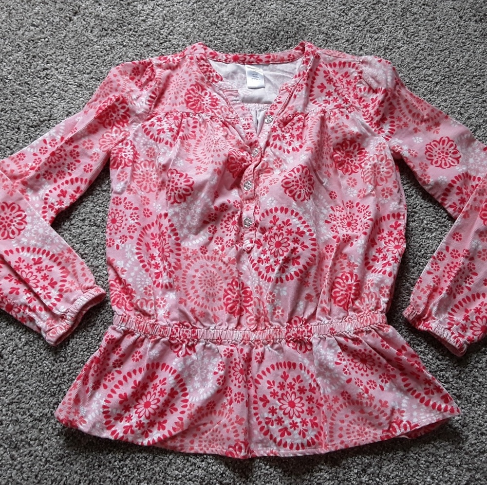 Gymboree girls top blouse long sleeve size 12